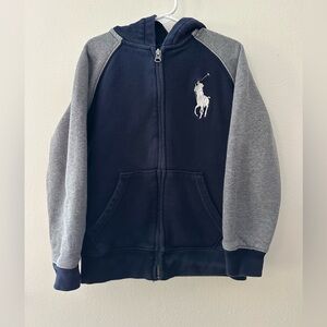 Polo by Ralph Lauren Kids Hoodie in Navy and Gray
